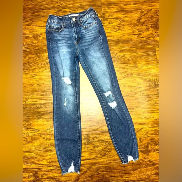 SO Vintage Vibe High Rise Ankle Skinny Jeans Size 0/24 - Picture 1 of 7